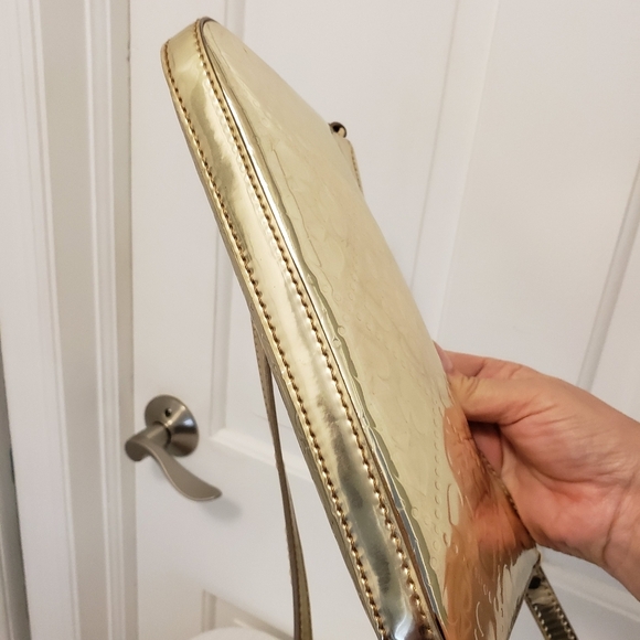 Kate Spade Light GOLDTONE Metallic Crossbody Bag - Picture 7 of 10